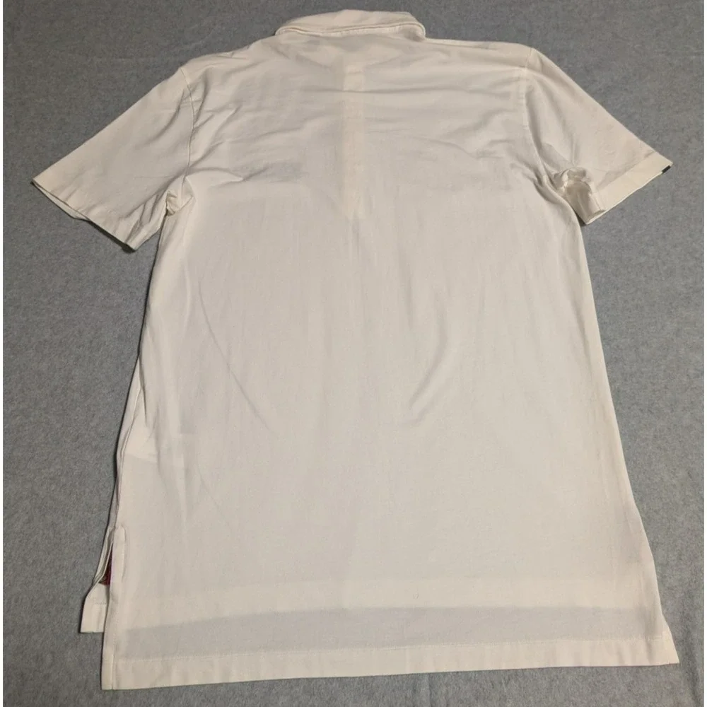 Polo Golf Ralph Lauren Men's‎ White Stretch Lisle Wyndham Golf Polo Size Small